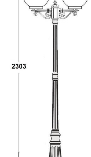 Наземный фонарь GLOBO L 88209LA Bl