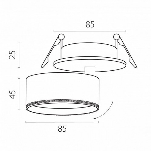 Спот Lightstar Alta Pro A5537RS