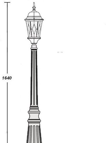 Наземный фонарь Oasis Light ASTORIA 2M 91411M Gw ромб