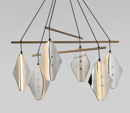 Подвесной светильник Eurosvet Glare 301054 LED латунь