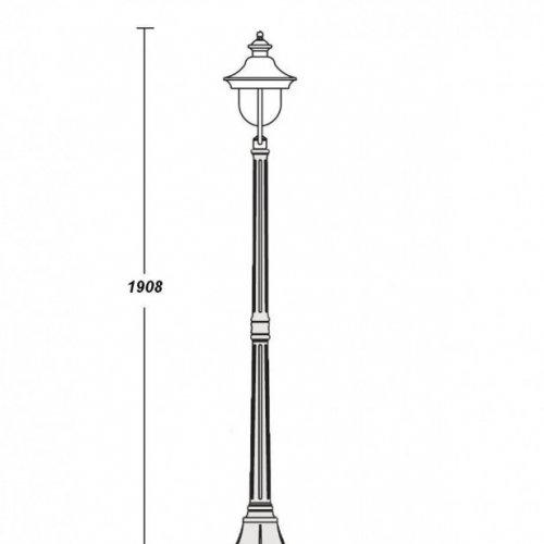 Наземный фонарь Oasis Light 84308c Bl