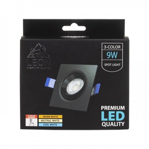 Точечный светильник LEON LE-SPS-BL-9W 3000K & 4000К & 6500K