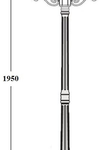 Наземный фонарь Oasis Light PORTO 86108A/02 Gb