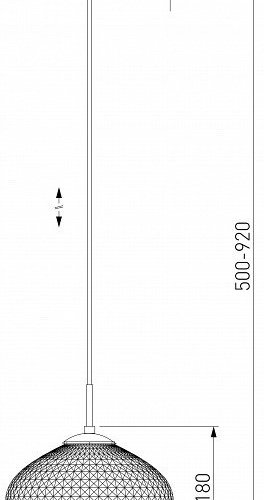 Подвесной светильник Eurosvet Gem 50263/1 серый