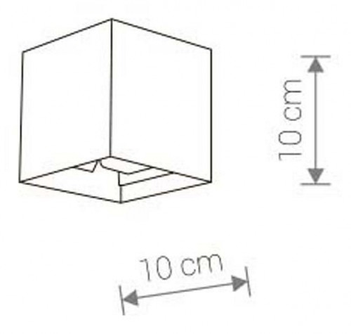Уличный настенный светодиодный светильник Nowodvorski Lima Led 9510