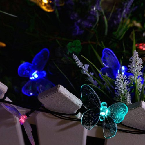 Гирлянда на солнечных батареях (UL-00006557) Uniel Бабочки USL-S-129/PT4000 Butterflies