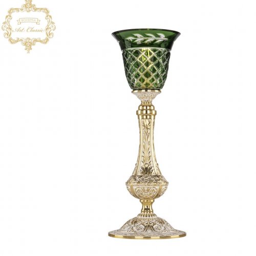 Интерьерная настольная лампа 32.11 32.1100L.15.GW.P2.Clear-Green.H-1J