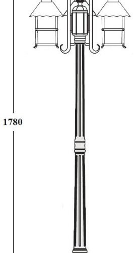 Наземный фонарь Oasis_Light CAIOR 2 81409В/18 Gb