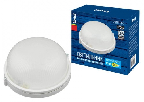 Потолочный светильник (UL-00006771) Uniel UWL-R01 100W/E27 IP54 White