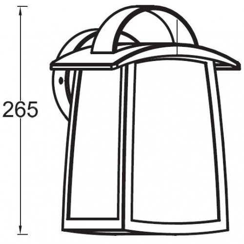 Настенный фонарь Oasis Light уличный UNITE 2736Cl Bl