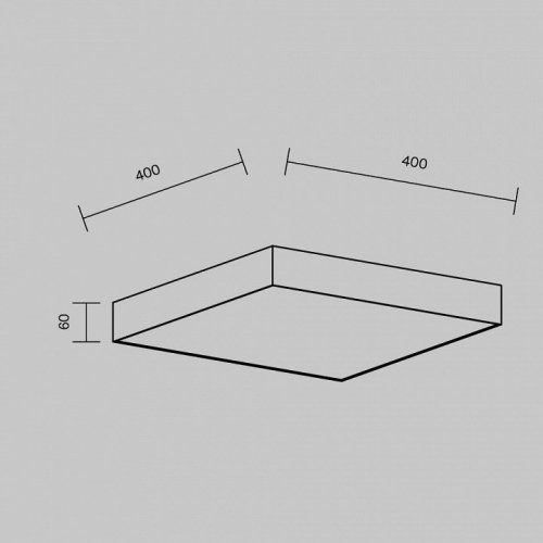 Потолочный светильник Maytoni Zon C032CL-45W4K-SQ-W
