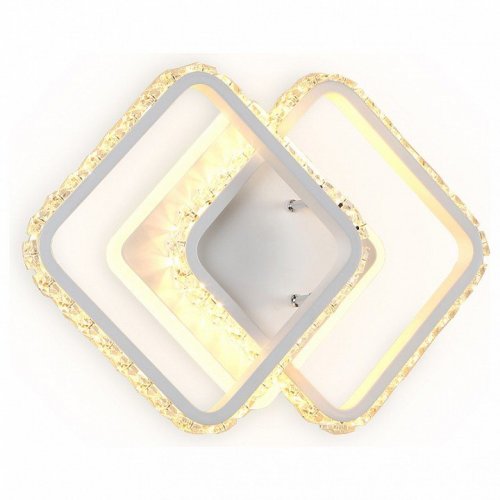 Накладной светильник Ambrella light Ice 5 FA275 SWH белый песок LED 3000K+6400K 26W 340*200*70