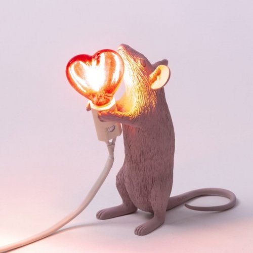 Интерьерная настольная лампа Seletti Mouse Lamp 15220SV Интерьерная настольная лампа Seletti Mouse Lamp 15220SV