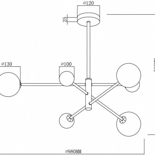 Потолочная люстра Freya Sphirity FR5376CL-06B Потолочная люстра Freya Sphirity FR5376CL-06B