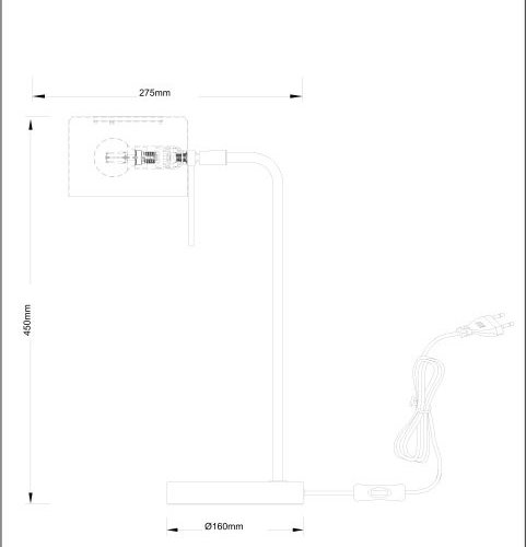 Интерьерная настольная лампа Arte Lamp Sebastian A7051LT-1WH