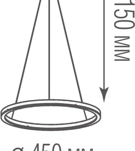 Подвесной светильник Donolux Ringlet S111028/1 D450 Подвесной светильник Donolux Ringlet S111028/1 D450