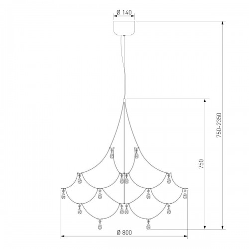 Подвесная люстра Bogates Adit 90400 LED a072123