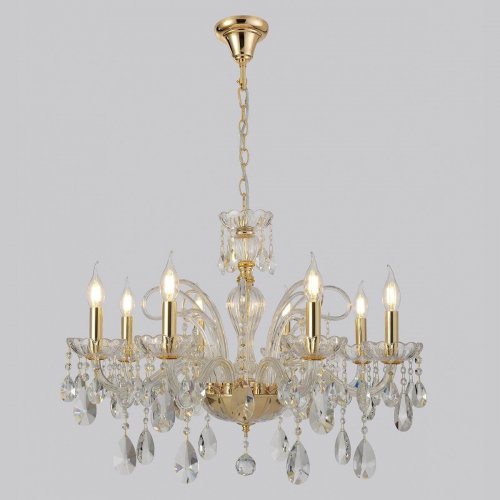 Подвесная люстра Crystal Lux MONICA SP8 GOLD Подвесная люстра Crystal Lux MONICA SP8 GOLD