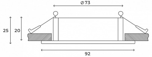 Встраиваемый светильник Hesby Lighting Breeze HSBL_0176 Встраиваемый светильник Hesby Lighting Breeze HSBL_0176