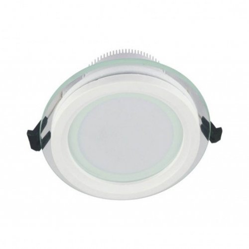 Встраиваемый светодиодный светильник Lumina Deco Saleto LDC 8097-ROUND-GL-18WSMD-D200 WT