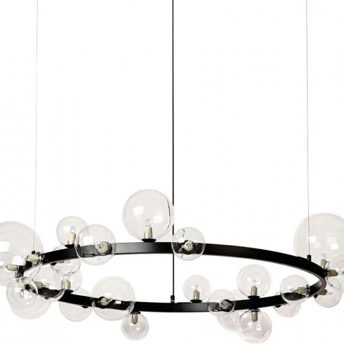 Подвесная люстра DeLight Collection Art Deco Bubble 8828P/L black/clear