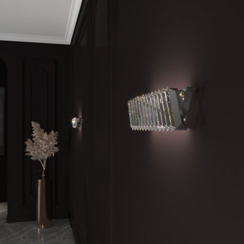 Настенный светильник Solis 101005 LED никель хрусталь Strotskis Настенный светильник Solis 101005 LED никель хрусталь Strotskis