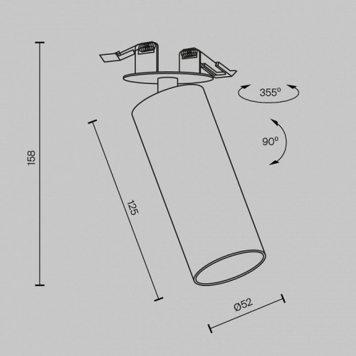 Точечный светильник Maytoni Focus Led C053CL-L12W2.7K-W-W
