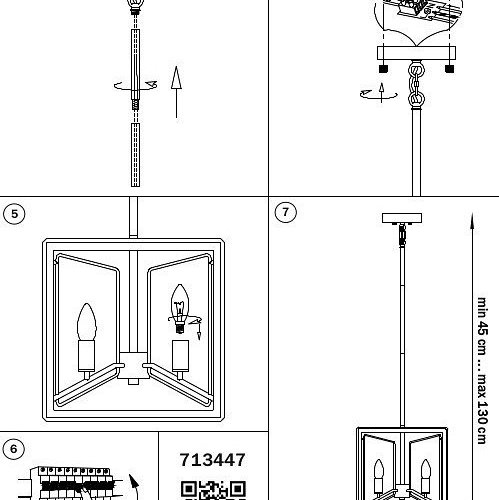 Люстра на штанге Lightstar Regolo 713447 Люстра на штанге Lightstar Regolo 713447