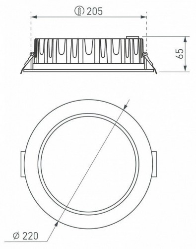 Встраиваемый светильник Arlight GLORY 041611