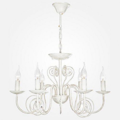 Подвесная люстра Eurosvet 60018/6 белый с золотом Подвесная люстра Eurosvet 60018/6 белый с золотом