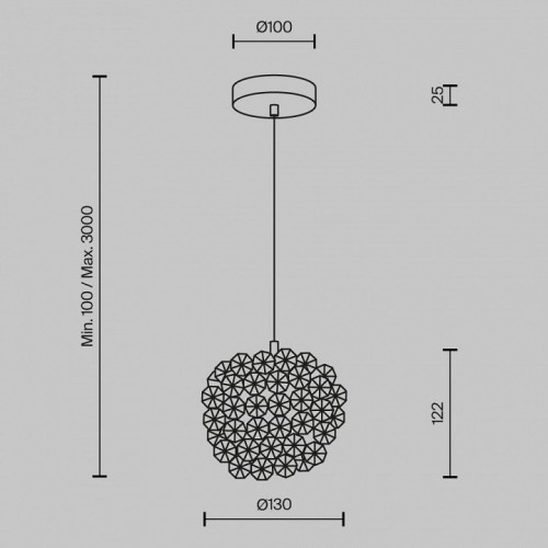 Подвесной светильник Adamant MOD487PL-01BS