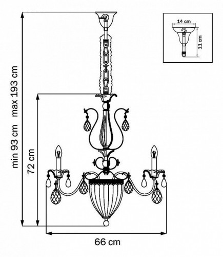 Подвесная люстра Lightstar Schon 790111 Подвесная люстра Lightstar Schon 790111