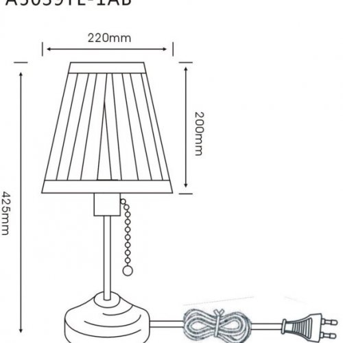 Интерьерная настольная лампа Arte Lamp Marriot A5039TL-1AB