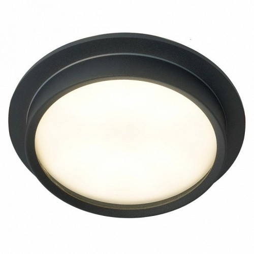 Светильник встраиваемый Feron DL704 потолочный GX70 черный круг IP44 51106