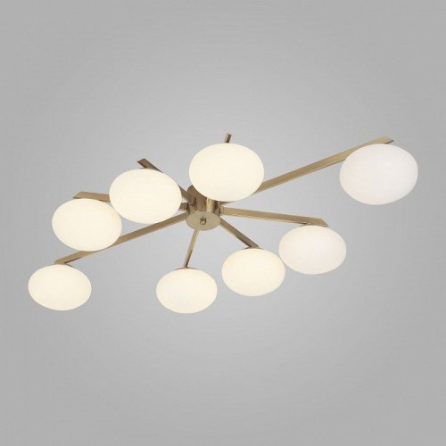 Потолочная люстра Eurosvet Opaline 70220/8 латунь Потолочная люстра Eurosvet Opaline 70220/8 латунь