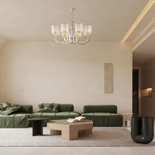 Подвесная люстра Arte Milano Florentia-1237 301237/8 Wh/Gd Подвесная люстра Arte Milano Florentia-1237 301237/8 Wh/Gd