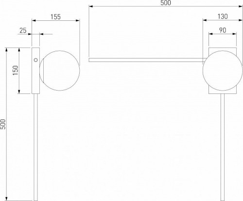 Настенный светильник Eurosvet Fredo 40035/1 золото