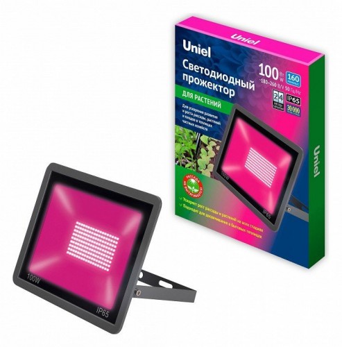Настенно-потолочный прожектор для растений Uniel ULF-P42 UL-00010385 Настенно-потолочный прожектор для растений Uniel ULF-P42 UL-00010385