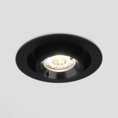 Встраиваемый светодиодный спот Elektrostandard 9917 LED 10W 4200K черный матовый a052449