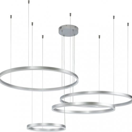 Подвесной светодиодный светильник Indigo Galass 14001/4P Silver V000016L