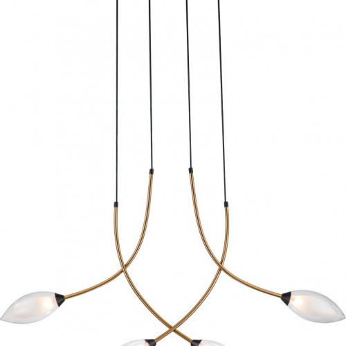 Подвесная люстра Indigo Fiore 13001/4P Black V000141