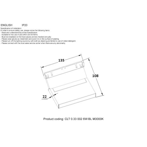 Трековый светодиодный светильник Crystal Lux CLT 0.33 002 6W BL M3000K Трековый светодиодный светильник Crystal Lux CLT 0.33 002 6W BL M3000K