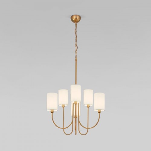 Подвесная люстра Eurosvet Abbey 60164/6 латунь Smart