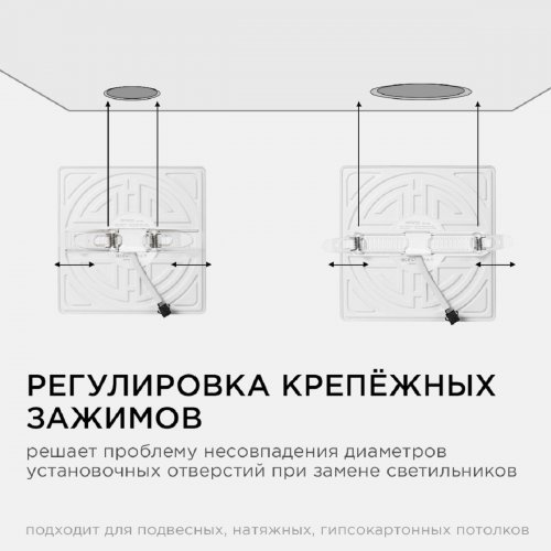 Встраиваемая светодиодная панель Apeyron 06-130 Встраиваемая светодиодная панель Apeyron 06-130