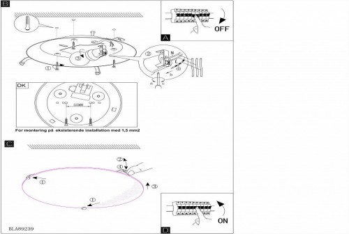 Светильник настенно-потолочный Eglo Mars 89238