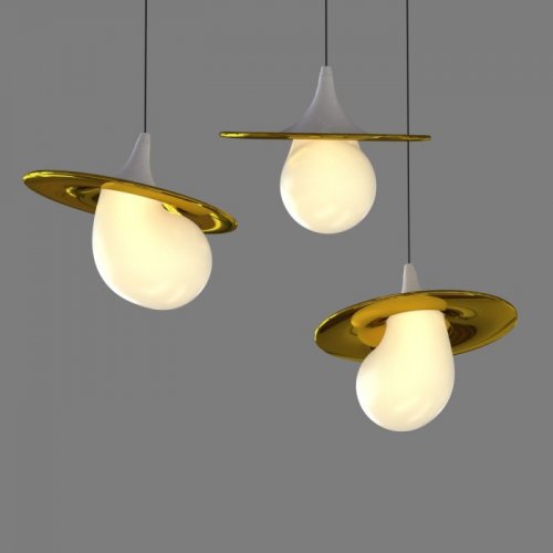 Подвесной светильник 10238P 10238P/1 gold/white Подвесной светильник 10238P 10238P/1 gold/white