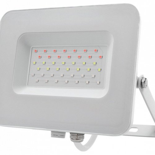 Настенно-потолочный прожектор Jazzway PFL-30W RGB WH IP65 Настенно-потолочный прожектор Jazzway PFL-30W RGB WH IP65