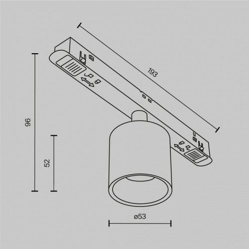 Трековый светильник Alfa S TR132-2-7W3K-W