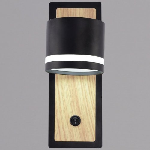 Бра  22540-0.2-01 BK+WOOD