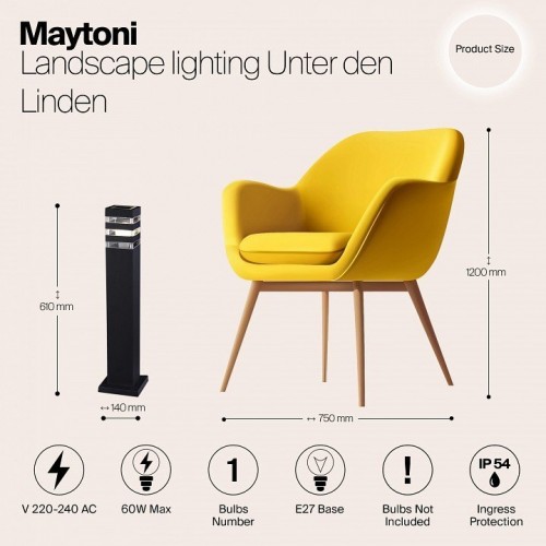 Уличный светильник Maytoni Unter den Linden O578FL-01B Уличный светильник Maytoni Unter den Linden O578FL-01B
